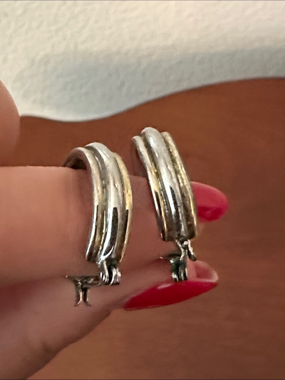 Fashion Jewelry Shiny Silver Hoop Earrings - Women Jewelry